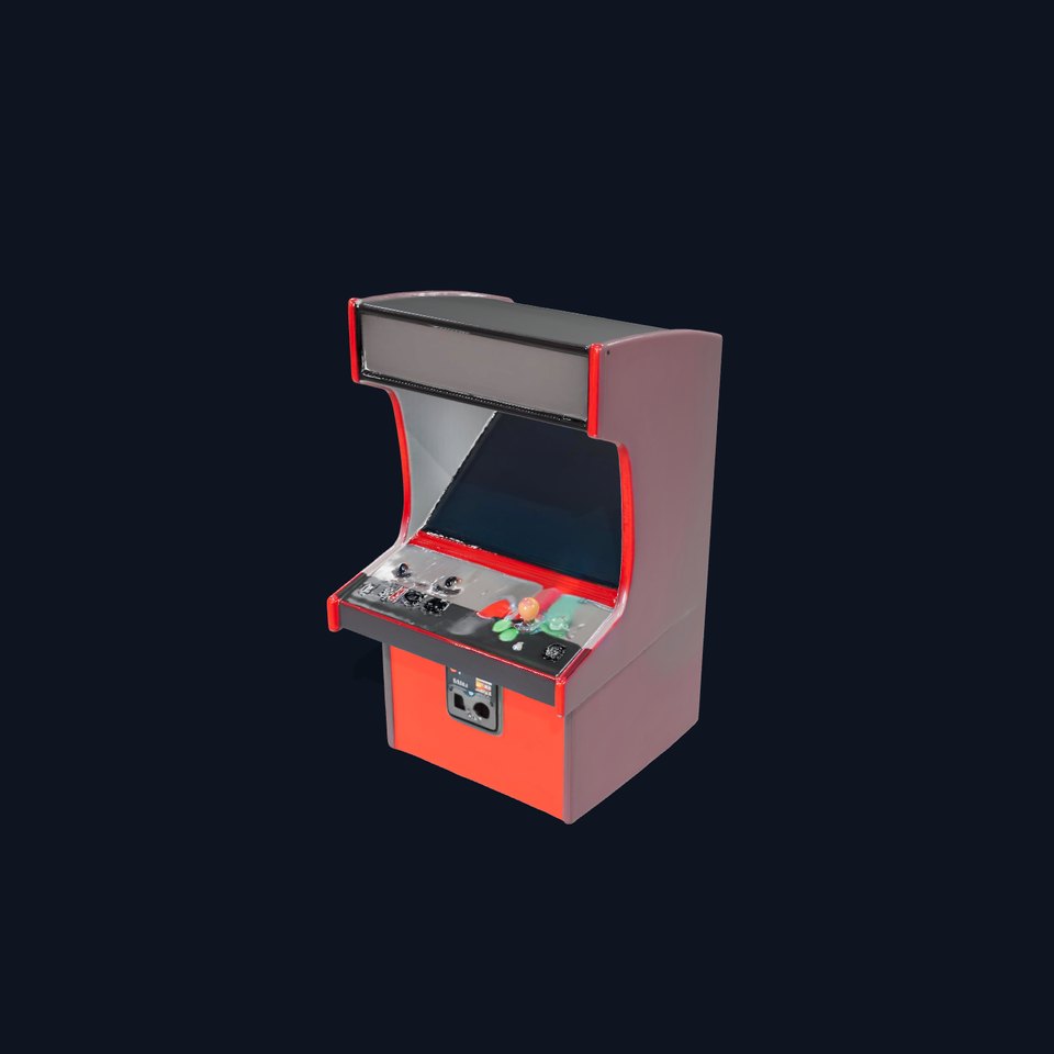 Retro Red Arcade Machine model pack